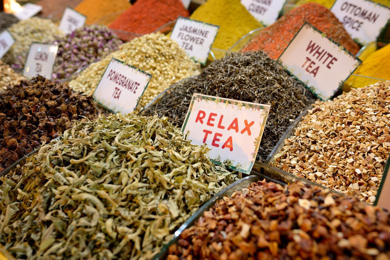 Tea shop in Grand Bazaar, Istanbul, Turkey.